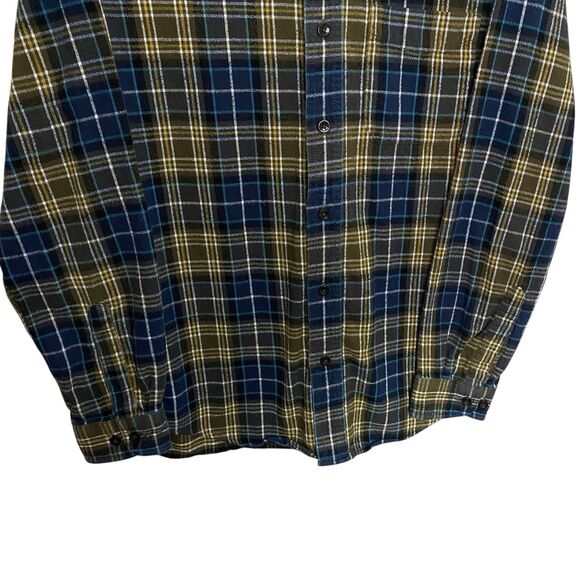 LL Bean Shirt Mens M Scotch Plaid Flannel Button Down Slightly Fitted Outdoor - Picture 6 of 8